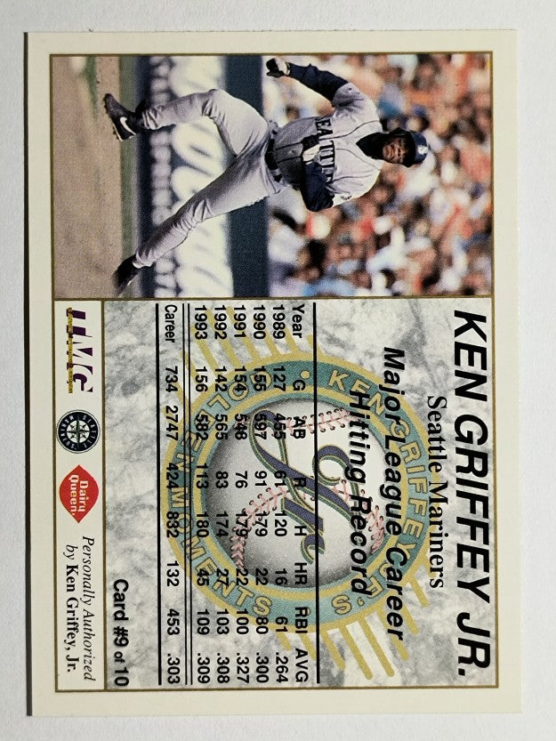 1994 Griffey Dairy Queen #9 Ken Griffey Jr./Major League Career Hitting Record