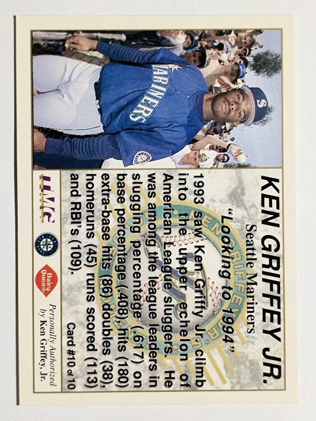 1994 Griffey Dairy Queen #10 Ken Griffey Jr./Looking to 1994