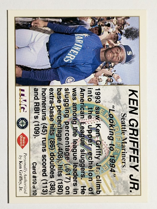 1994 Griffey Dairy Queen #10 Ken Griffey Jr./Looking to 1994