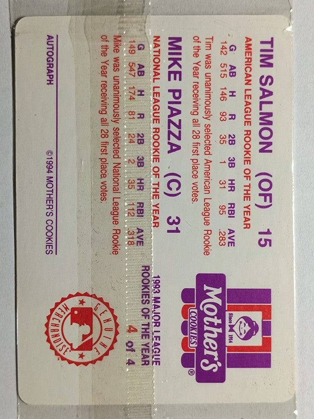1994 Mother's Piazza/Salmon #4 Mike Piazza/Tim Salmon
