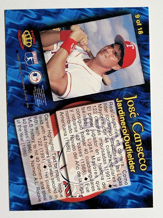 1995 National Packtime #9 Jose Canseco