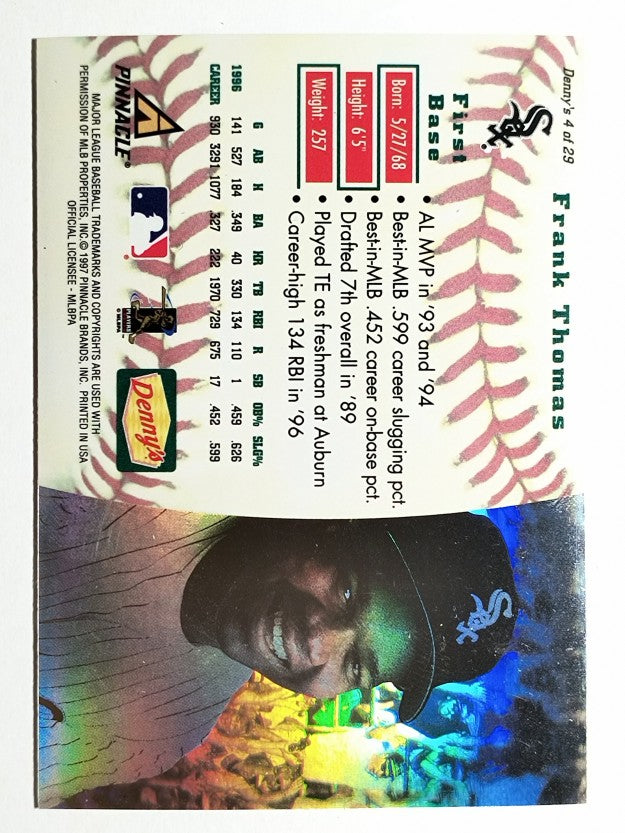 1997 Denny's Holograms #4 Frank Thomas