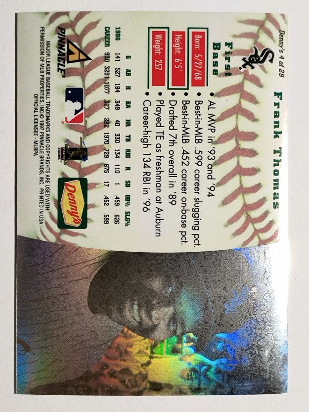 1997 Denny's Holograms #4 Frank Thomas
