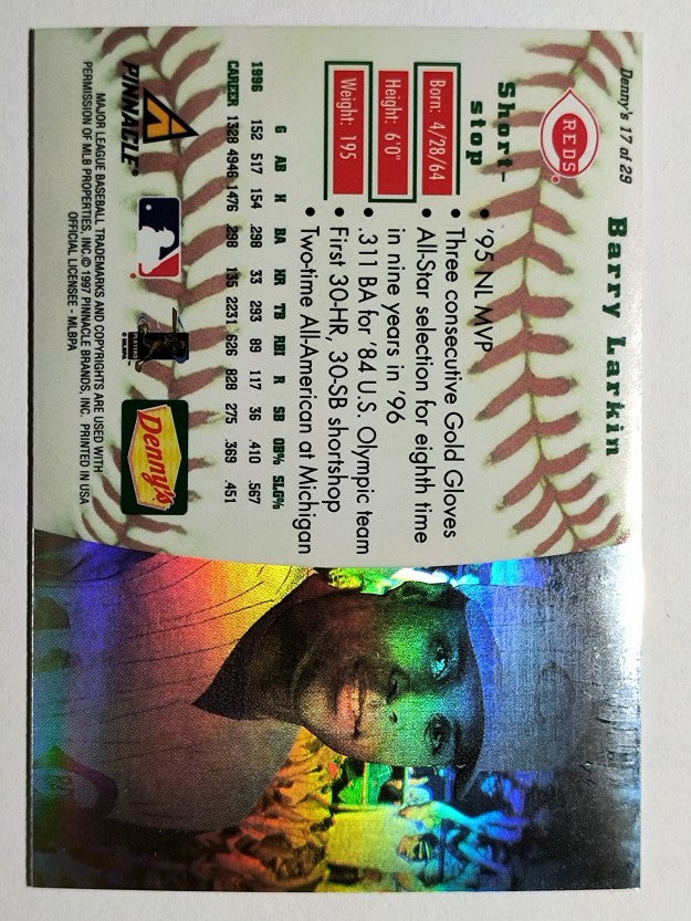 1997 Denny's Holograms #17 Barry Larkin