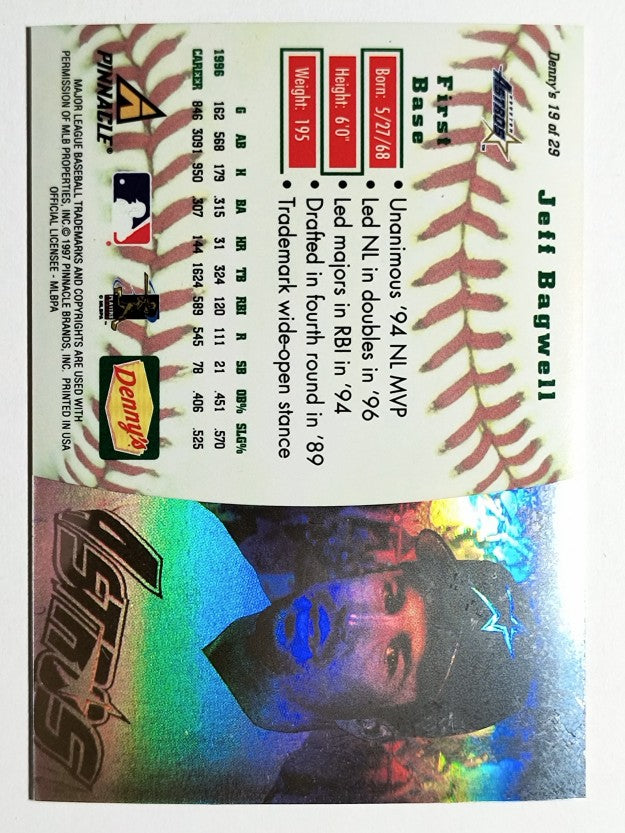 1997 Denny's Holograms #19 Jeff Bagwell