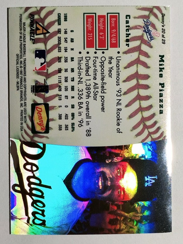 1997 Denny's Holograms #20 Mike Piazza