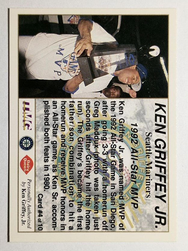 1994 Griffey Dairy Queen Gold #4 Ken Griffey Jr./1992 All-Star MVP