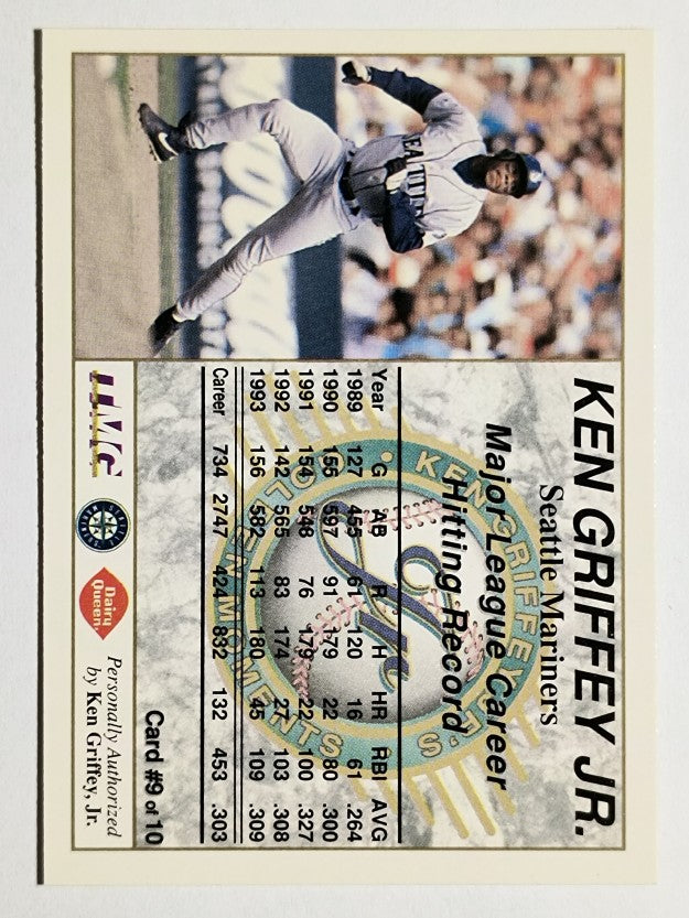 1994 Griffey Dairy Queen Gold #9 Ken Griffey Jr./Hitting Record