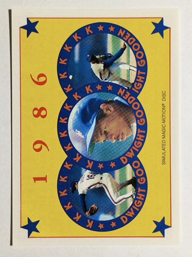 1986 Sportflics Magic Motion Offer #NNO Dwight Gooden