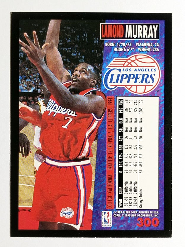 1994-95 Fleer #300 Lamond Murray RC