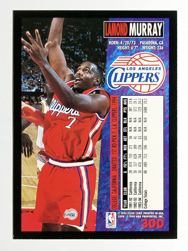 1994-95 Fleer #300 Lamond Murray RC