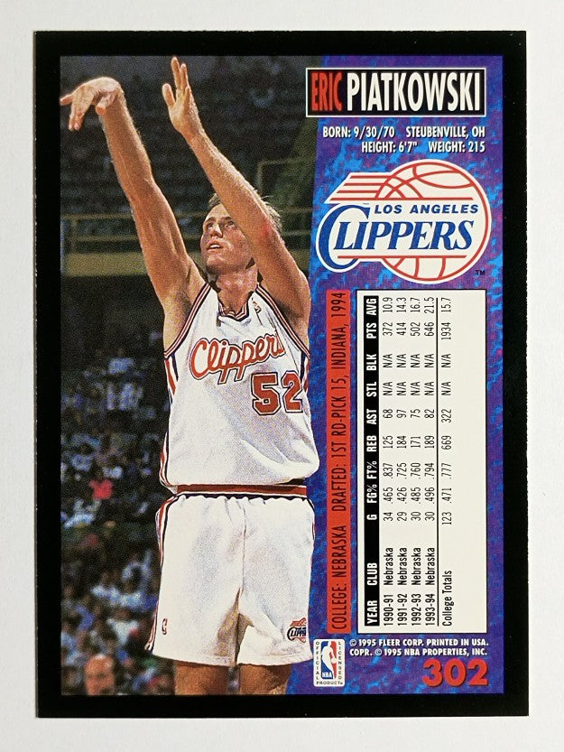 1994-95 Fleer #302 Eric Piatkowski RC