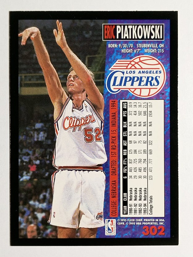1994-95 Fleer #302 Eric Piatkowski RC