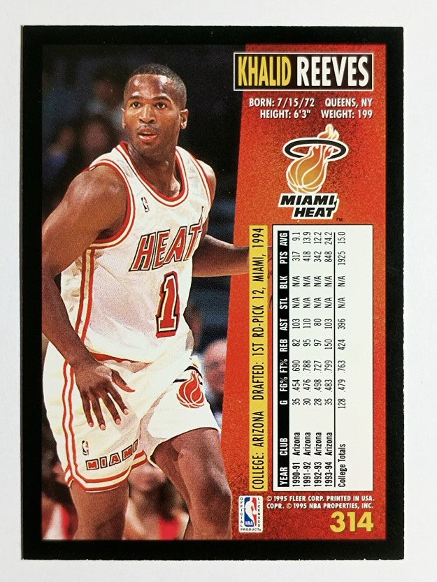 1994-95 Fleer #314 Khalid Reeves RC