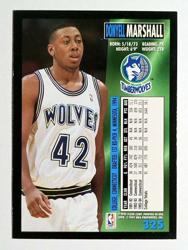 1994-95 Fleer #325 Donyell Marshall RC