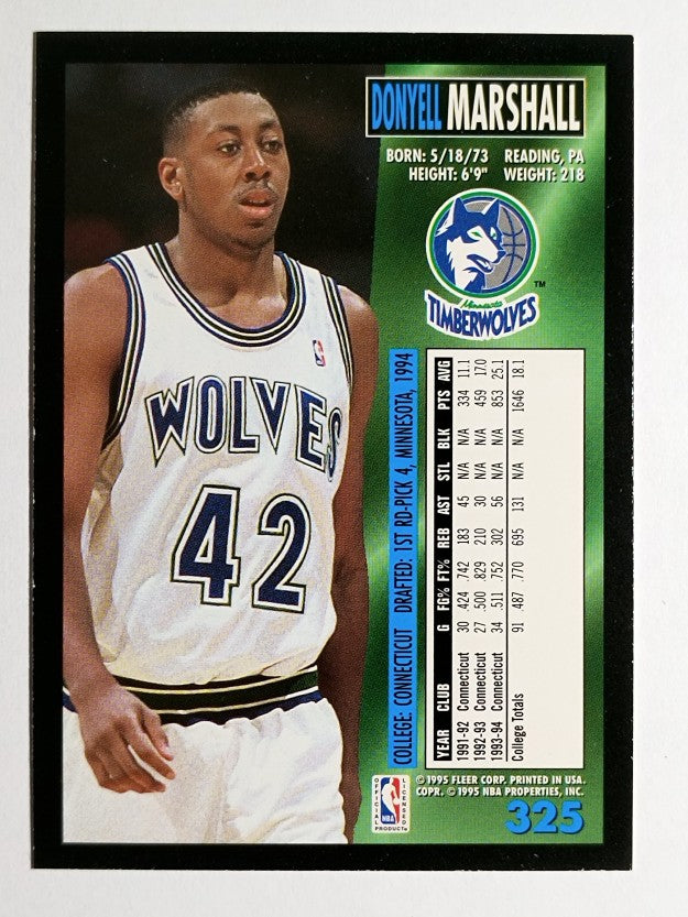 1994-95 Fleer #325 Donyell Marshall RC