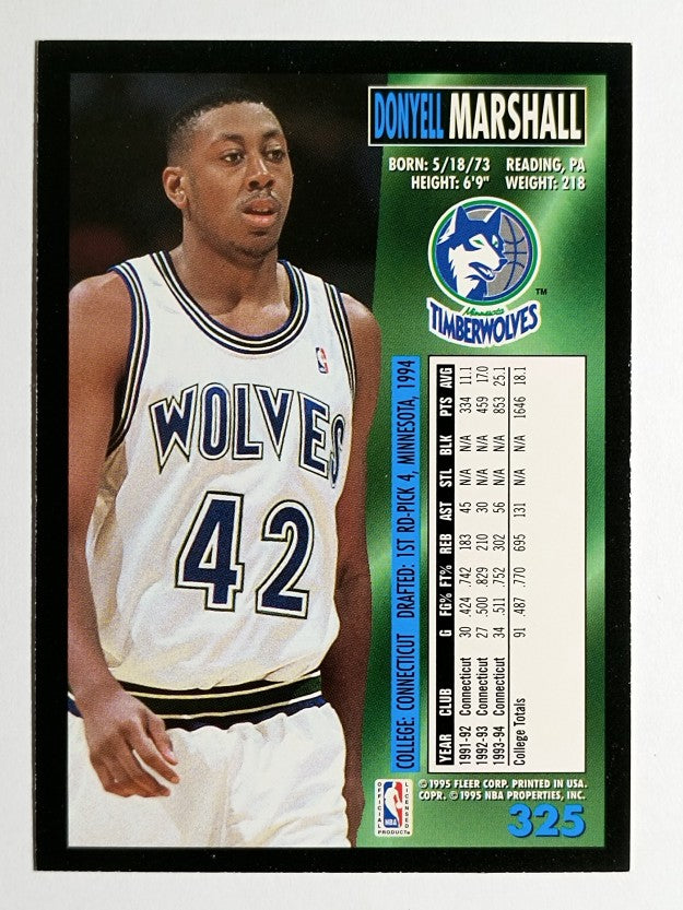 1994-95 Fleer #325 Donyell Marshall RC