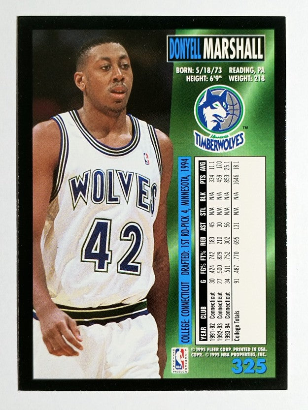 1994-95 Fleer #325 Donyell Marshall RC