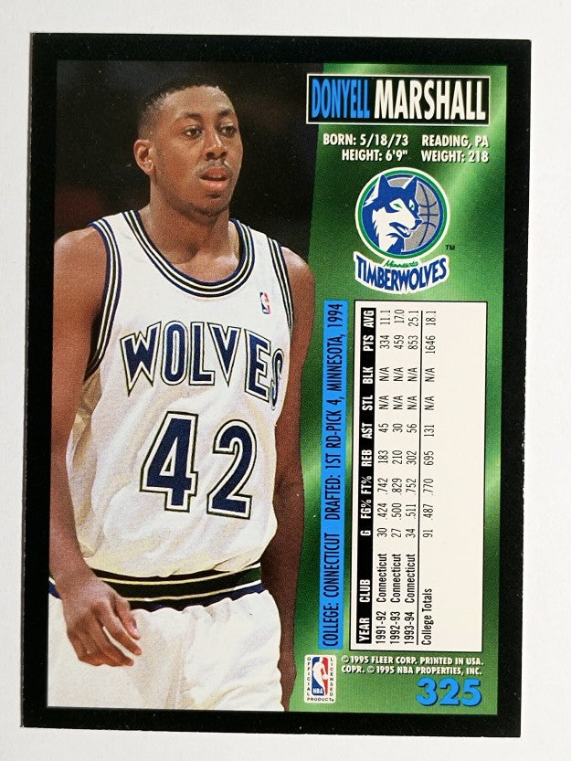 1994-95 Fleer #325 Donyell Marshall RC