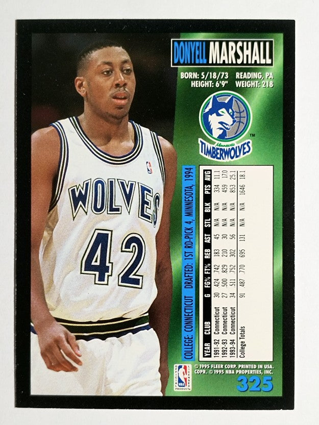 1994-95 Fleer #325 Donyell Marshall RC