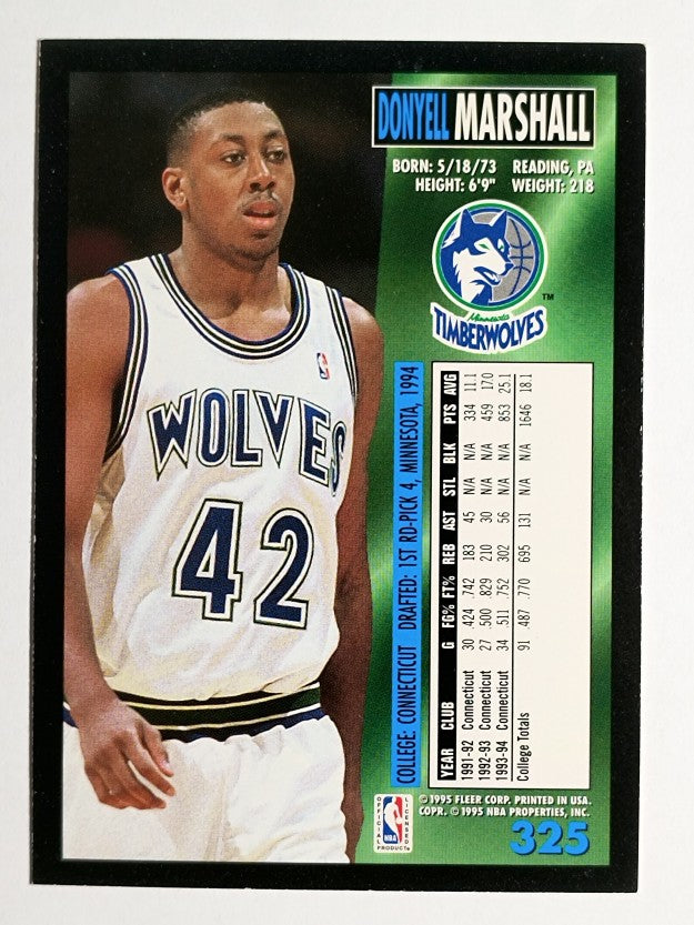 1994-95 Fleer #325 Donyell Marshall RC