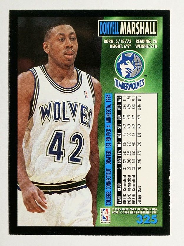 1994-95 Fleer #325 Donyell Marshall RC
