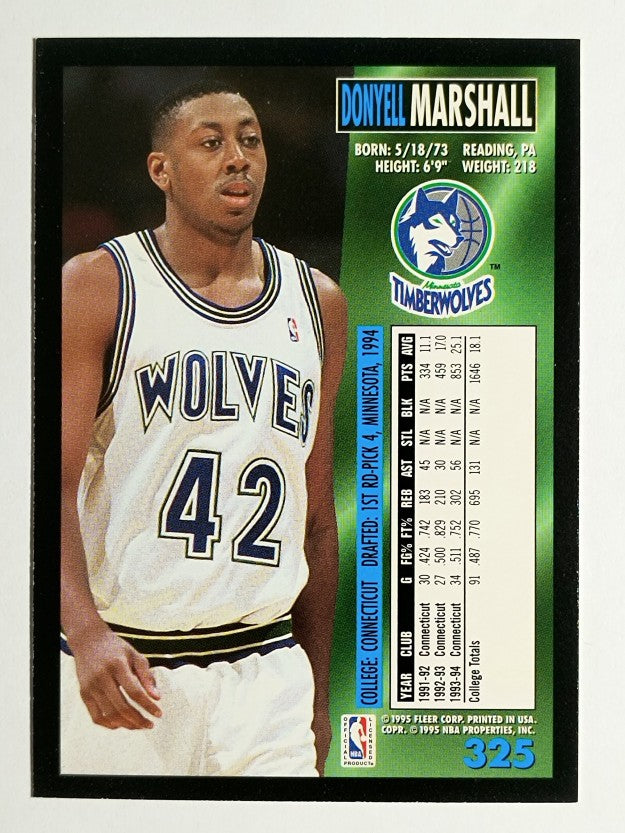 1994-95 Fleer #325 Donyell Marshall RC