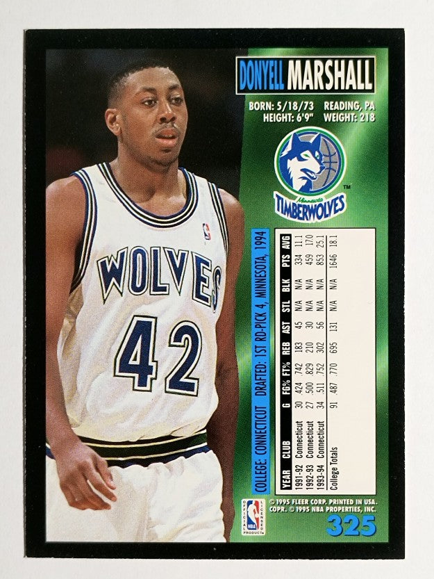 1994-95 Fleer #325 Donyell Marshall RC