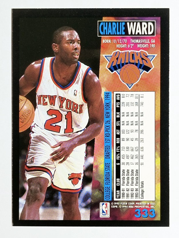1994-95 Fleer #333 Charlie Ward RC