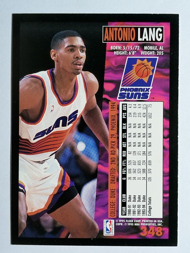 1994-95 Fleer #348 Antonio Lang RC