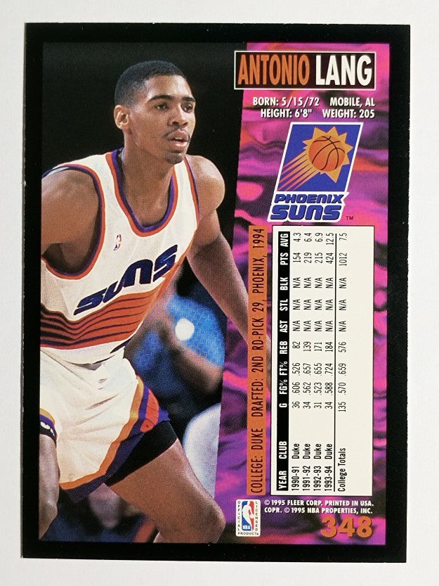 1994-95 Fleer #348 Antonio Lang RC