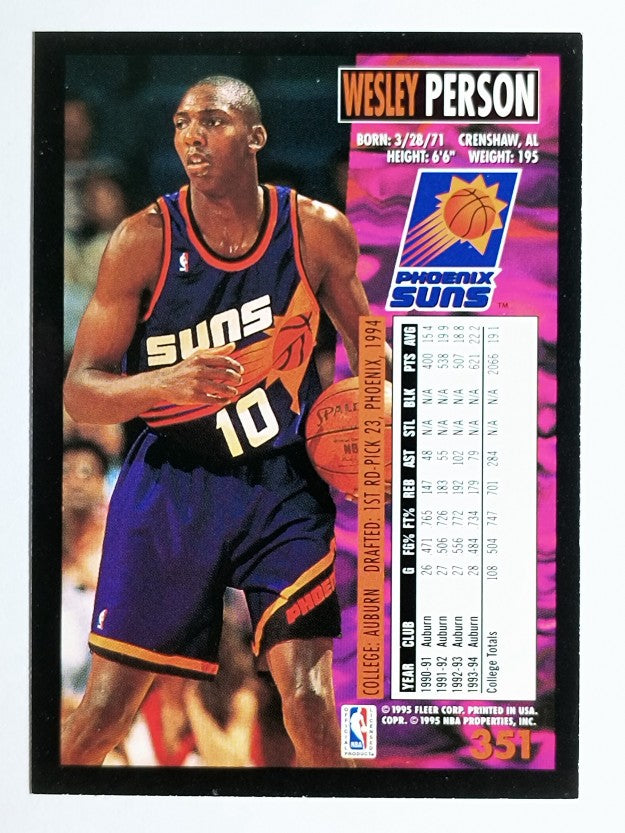 1994-95 Fleer #351 Wesley Person RC