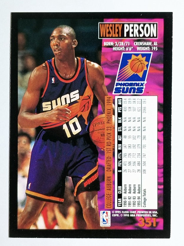1994-95 Fleer #351 Wesley Person RC