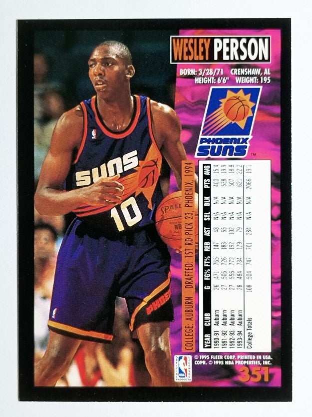 1994-95 Fleer #351 Wesley Person RC