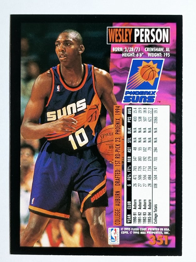 1994-95 Fleer #351 Wesley Person RC