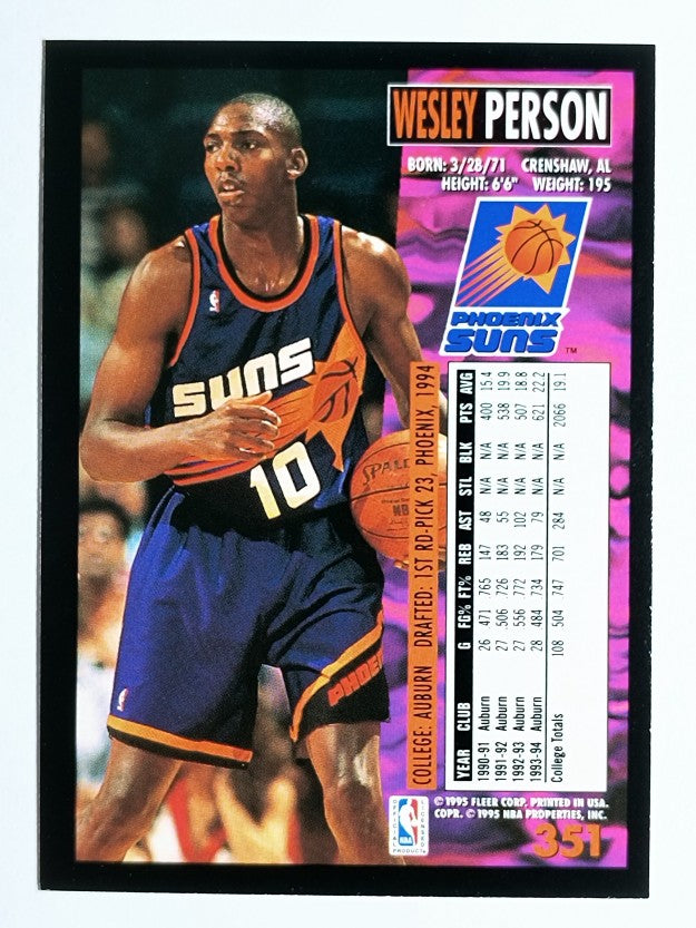 1994-95 Fleer #351 Wesley Person RC