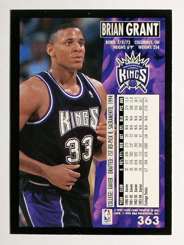 1994-95 Fleer #363 Brian Grant RC