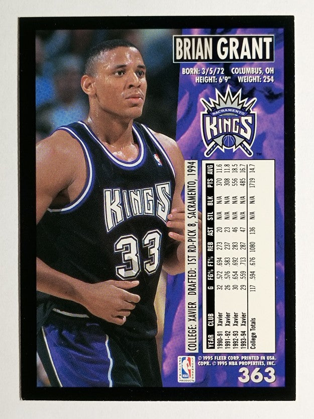 1994-95 Fleer #363 Brian Grant RC