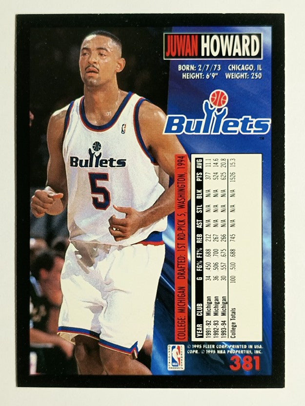 1994-95 Fleer #381 Juwan Howard RC