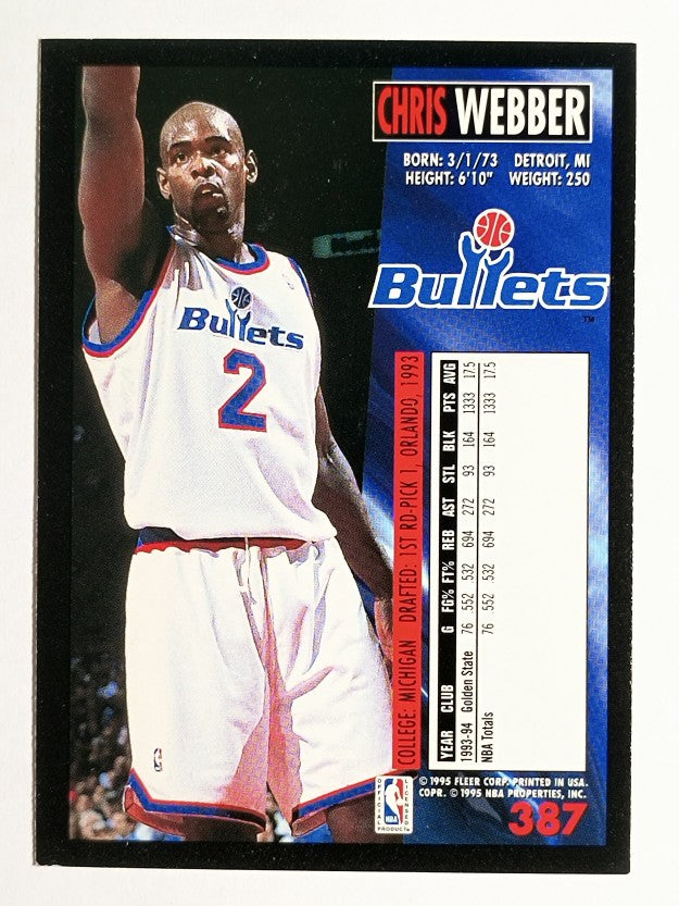 1994-95 Fleer #387 Chris Webber (NM)