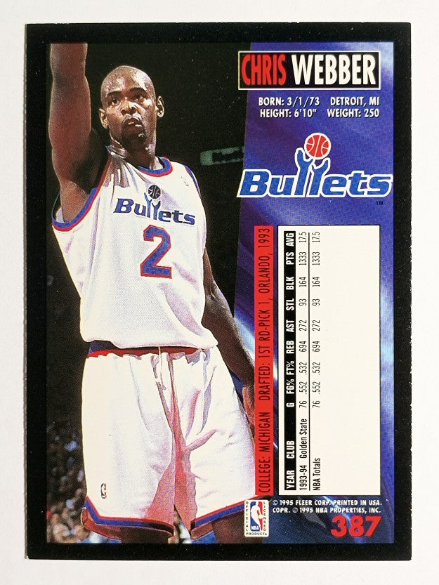 1994-95 Fleer #387 Chris Webber (NM)