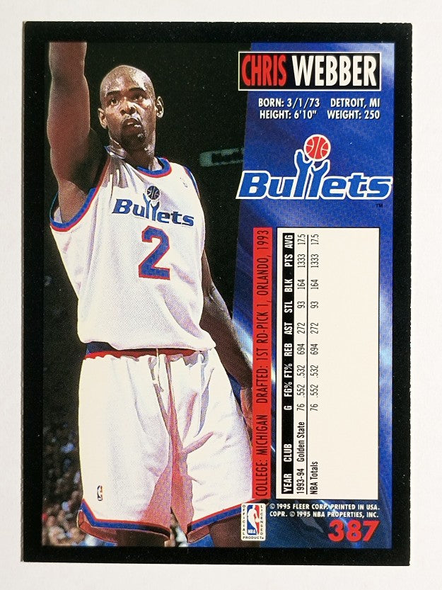 1994-95 Fleer #387 Chris Webber