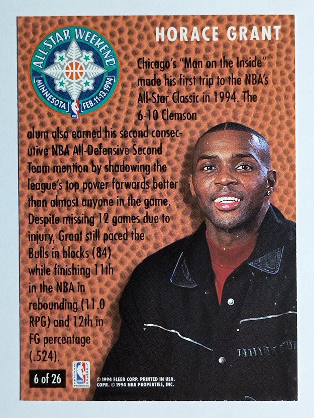 1994-95 Fleer All-Stars #6 Horace Grant