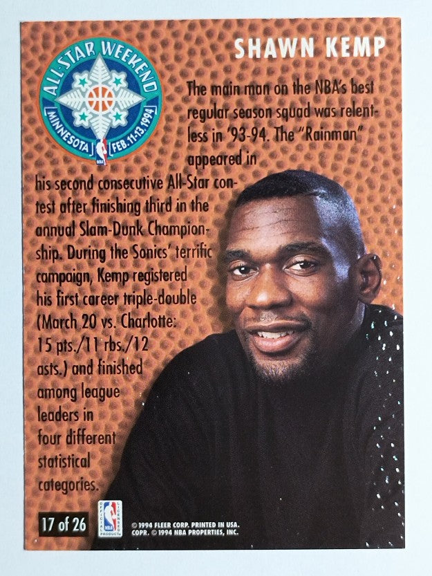 1994-95 Fleer All-Stars #17 Shawn Kemp