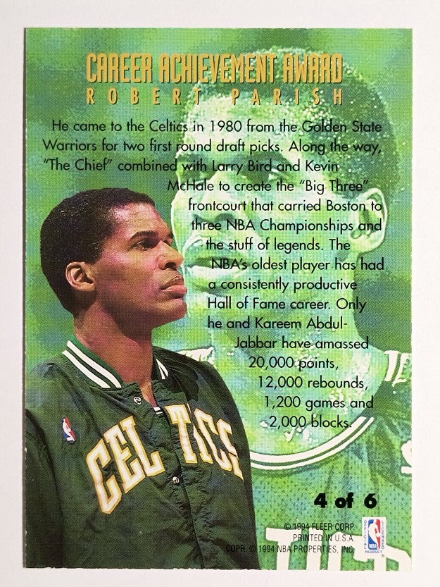 1994-95 Fleer Career Achievement #4 Robert Parish