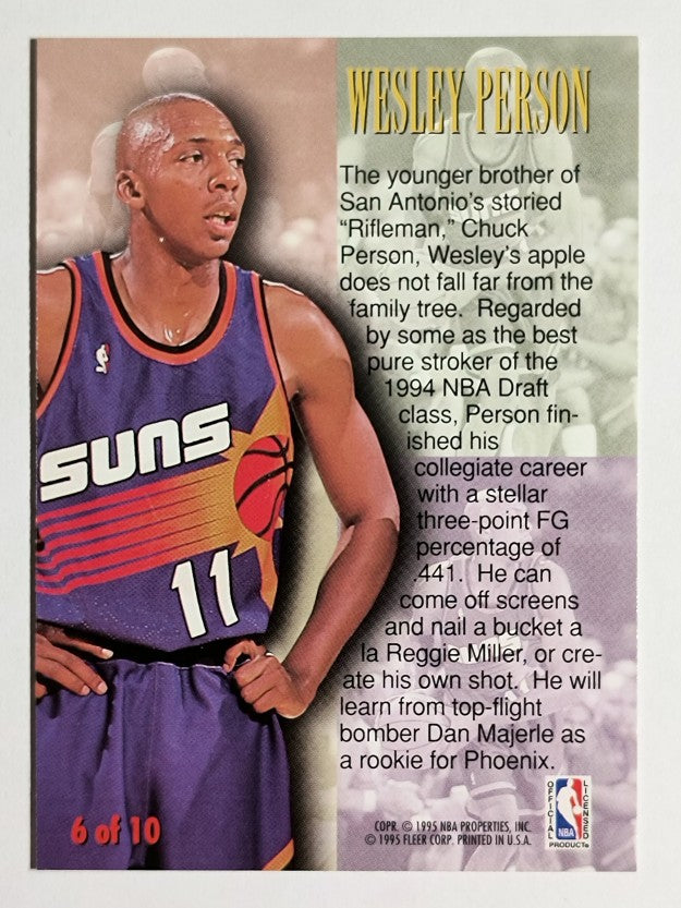 1994-95 Fleer First Year Phenoms #6 Wesley Person