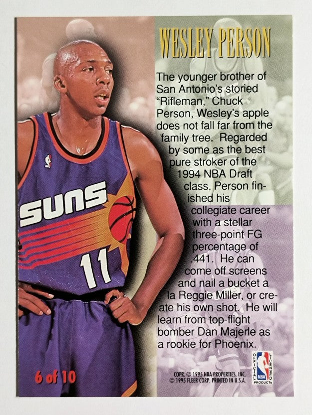 1994-95 Fleer First Year Phenoms #6 Wesley Person