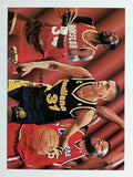 1994-95 Fleer Team Leaders #4 Hakeem Olajuwon/Reggie Miller/Loy Vaught