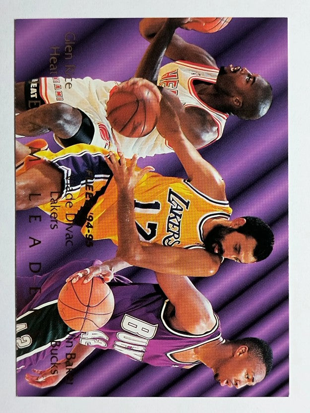 1994-95 Fleer Team Leaders #5 Vlade Divac/Glen Rice/Vin Baker