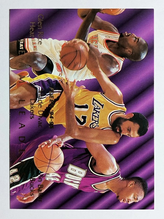 1994-95 Fleer Team Leaders #5 Vlade Divac/Glen Rice/Vin Baker